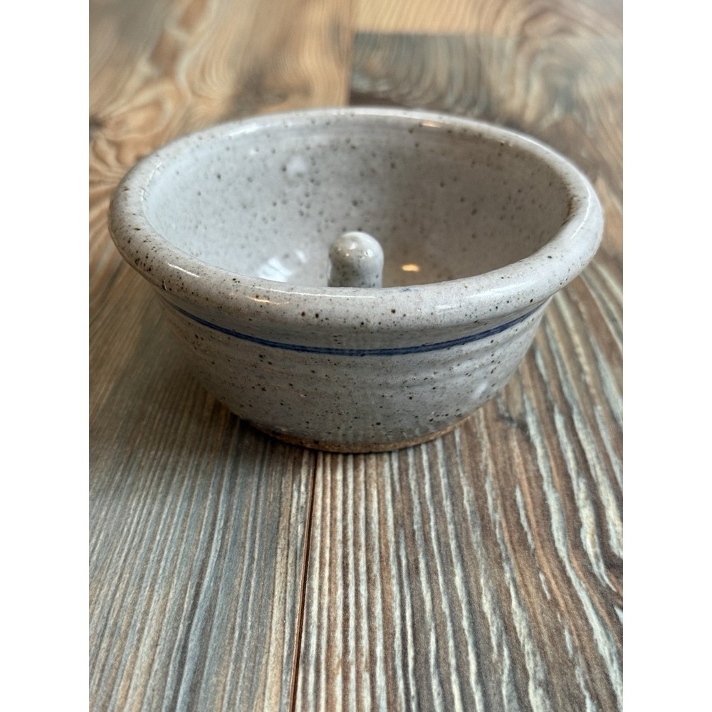 Delaware Pottery Works Stoneware Handcrafted 2.25"Vintage Apple Baker Salt Glaze